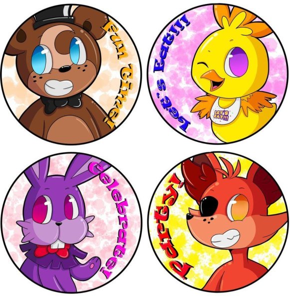 Наклейки ФНАФ