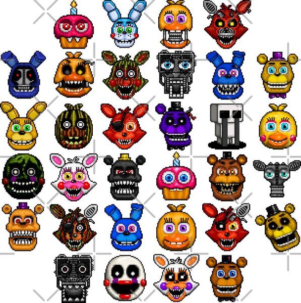 Наклейки ФНАФ 6