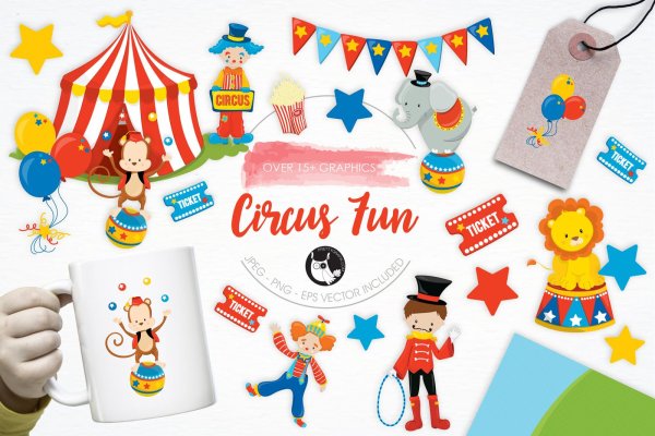 Цирк шатер клоун