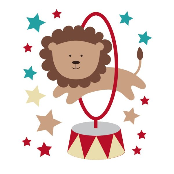 Наклейка - цирк