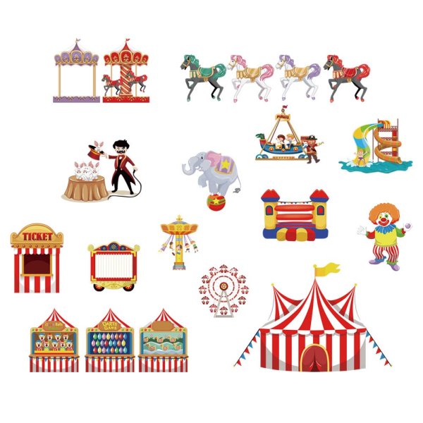 Вывеска цирк вектор