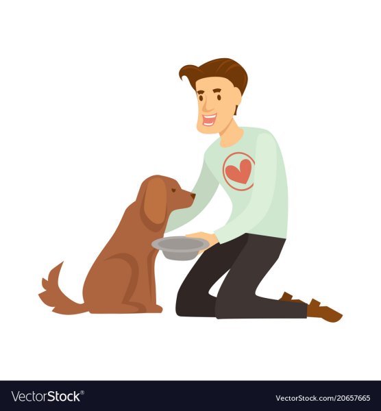 Человек с животным рисунок