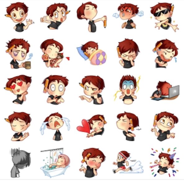 Стикеры люди