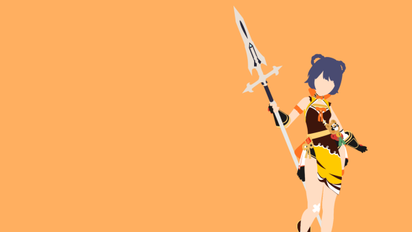 Минималистичные обои Геншин