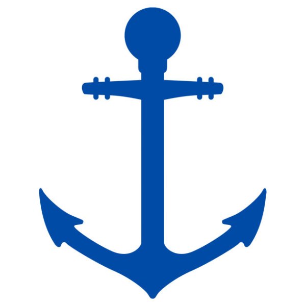 Наклейка на авто "якорь"