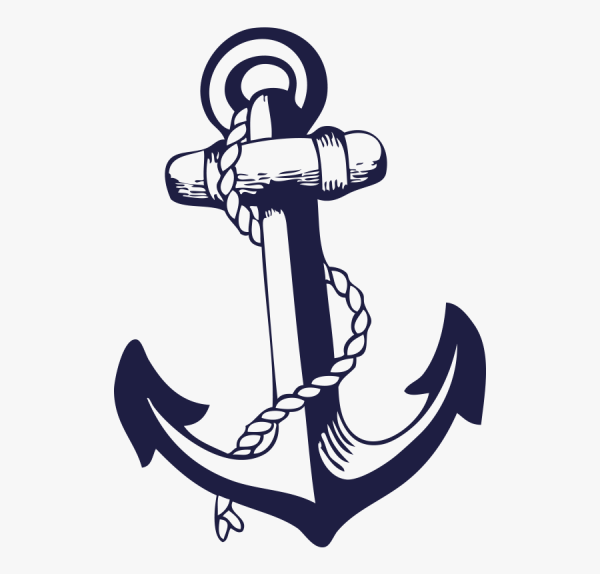 Наклейка якорь