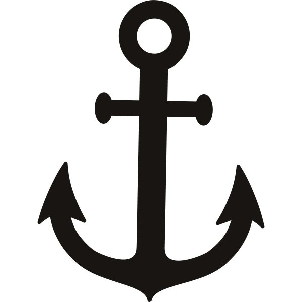 Штурвал корабля с якорем