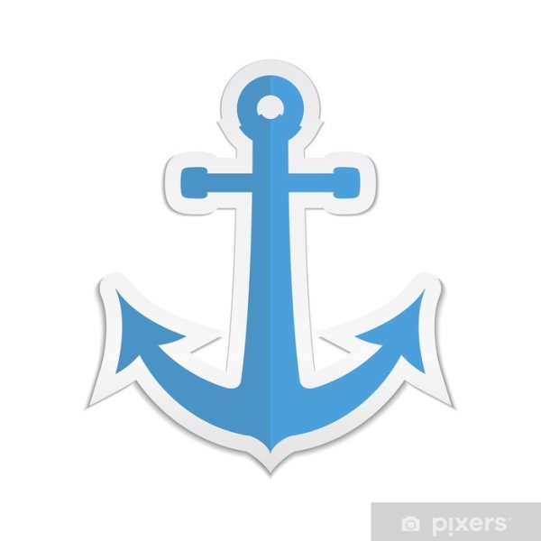 Якорь на фоне моря