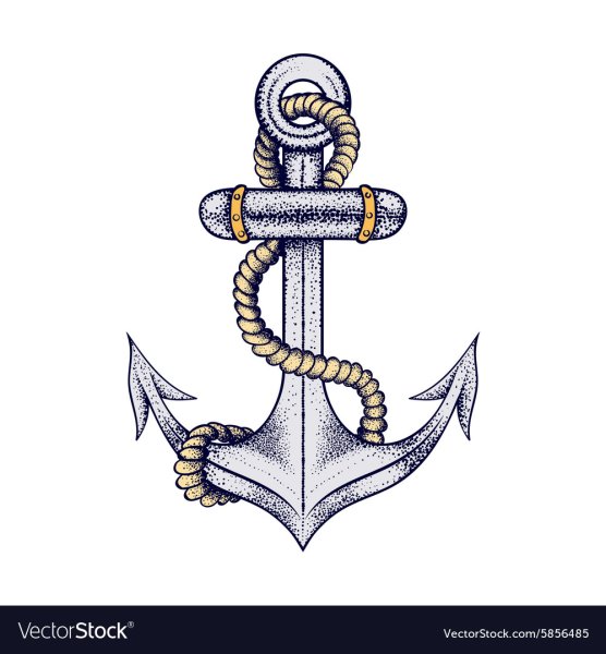 Якорь с лентой для гравировки