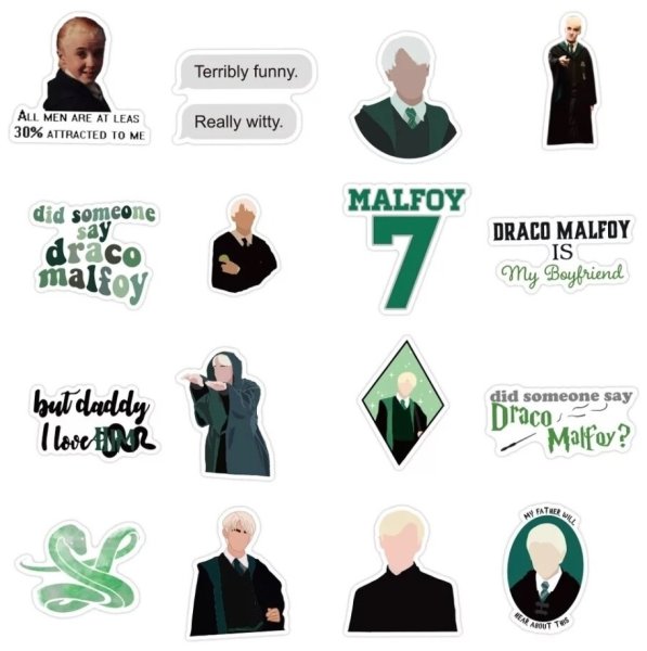Наклейки Слизерин Драко Малфой