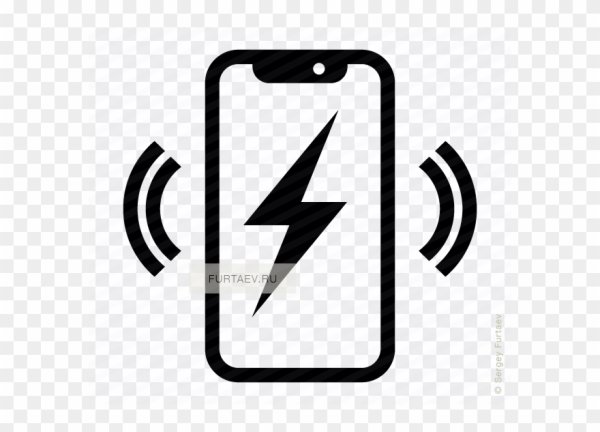 Значок беспроводной зарядки