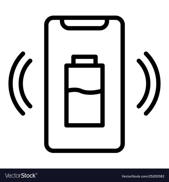 Беспроводная зарядка иконка