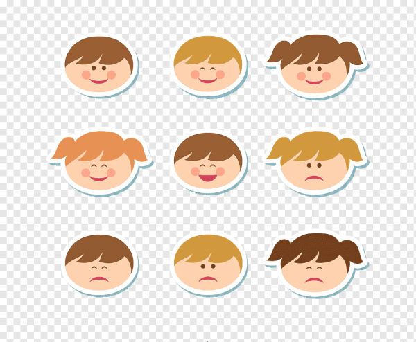 Лицо ребенка вектор