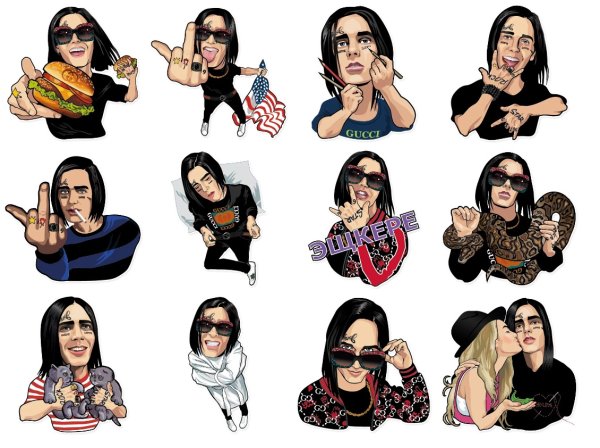 Наклейки "зайцы"