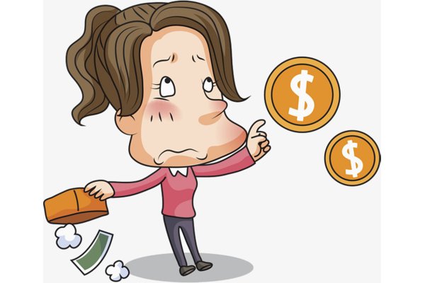 Мало денег рисунок