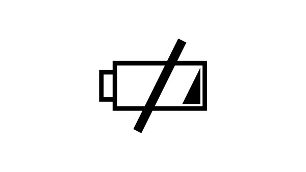 Батарея разряжена знак