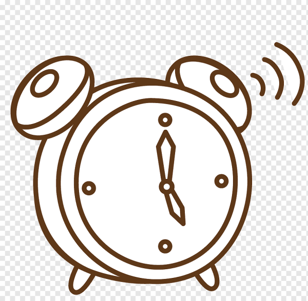 Наклейка будильник