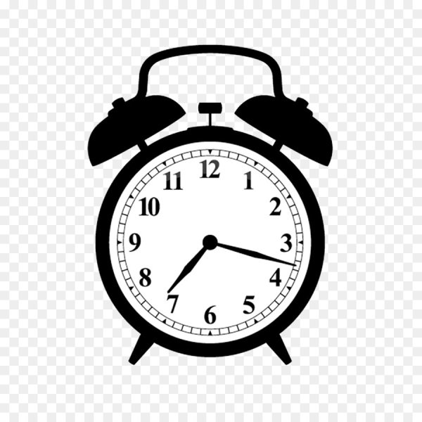 Часы черно белые