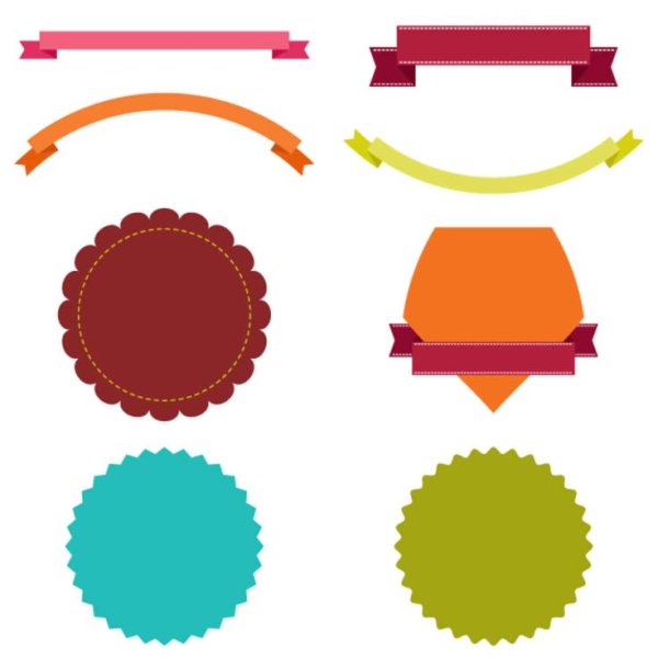 Векторные фигуры плашки