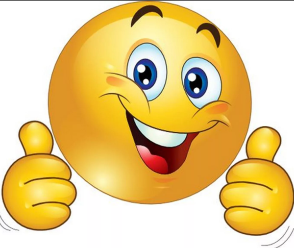 Радостный стикер