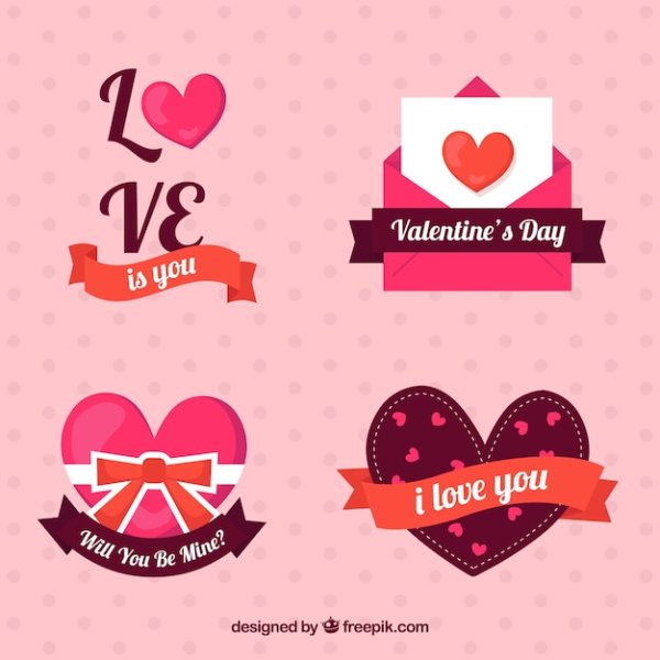 Красивые Стикеры влюбленных