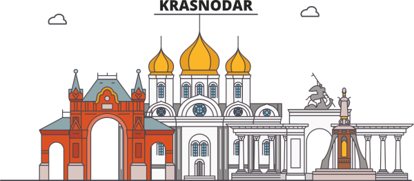 Краснодар достопримечательности силуэт