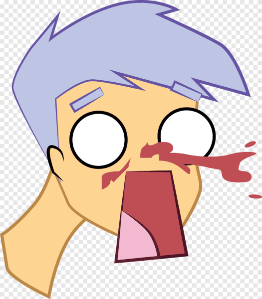 Кровавый глаз на белом фоне