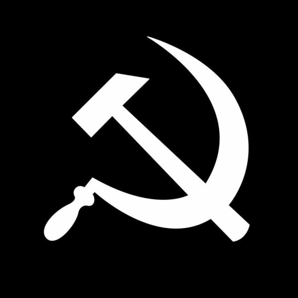 Серп и молот белый