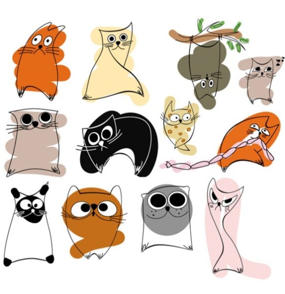 Наклейка - кот