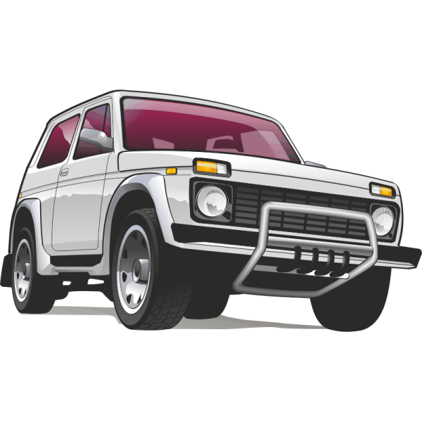 Нива 4х4 вектор