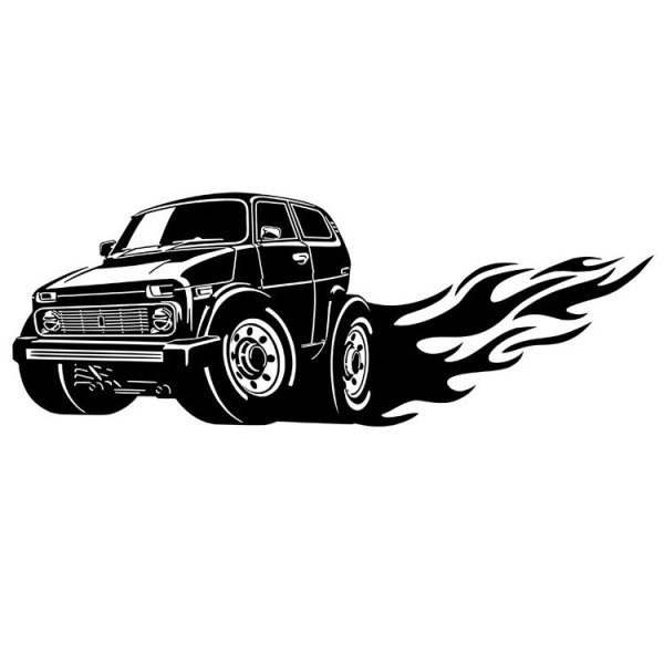 Наклейки на ниву 4х4