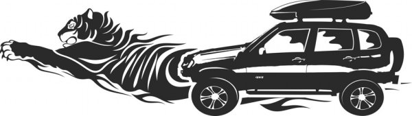 Трафареты на авто