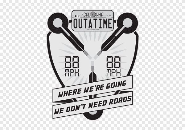 Back to the Future наклейка