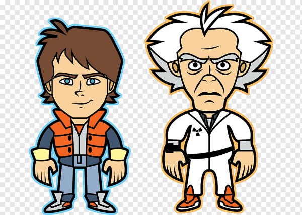 Эммет Браун и Марти Макфлай арт