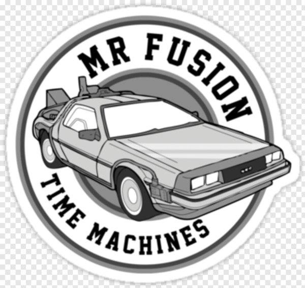 Back to the Future наклейка