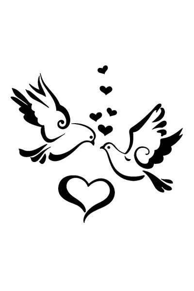 Голуби свадьба вектор