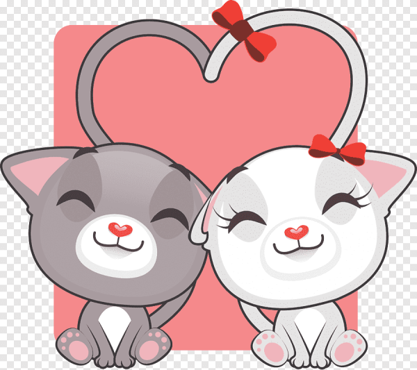 Стикер влюбленный кот