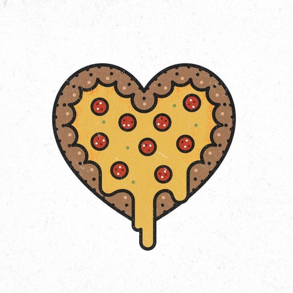 Рисунки для срисовки лёгкие пицца