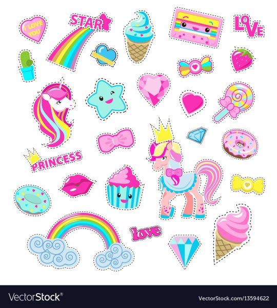 Стикеры для девочки 7 лет