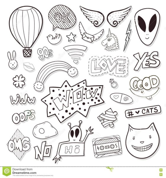 Маленькие раскраски для наклеек