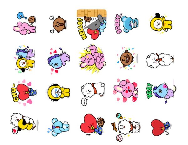 Bt21 BTS Стикеры
