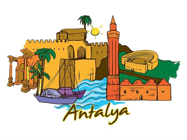 Стамбул силуэт города