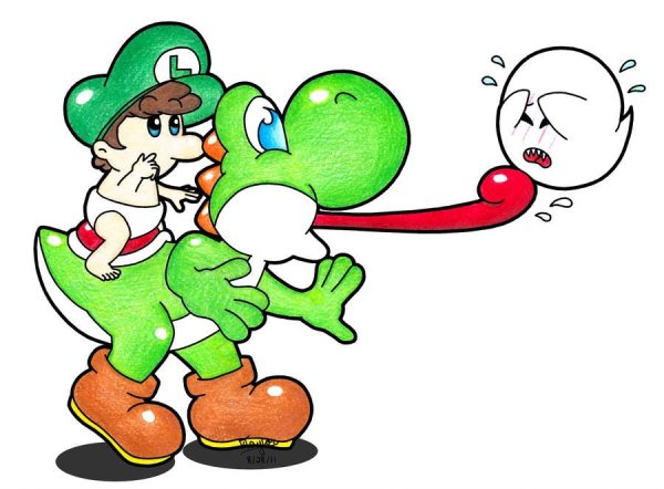 Бумажный Марио Йоши