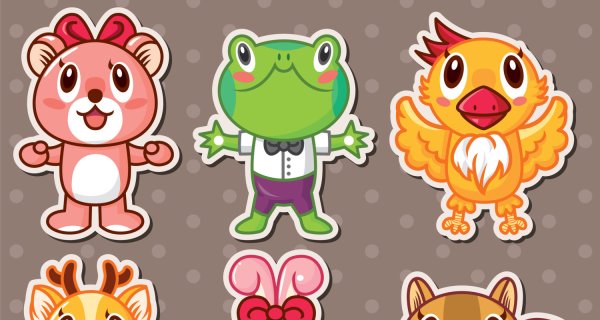 Наклейку cute animals