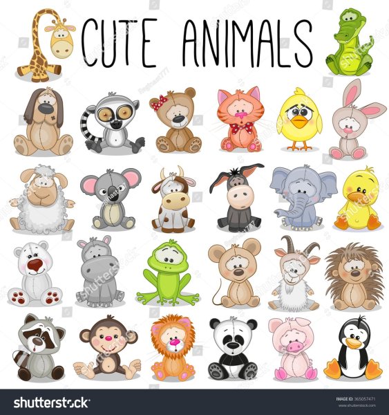 Милые зверята Стикеры