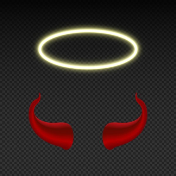 Рожки дьявола и ангела