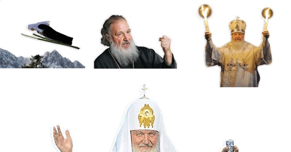 Стикер священник