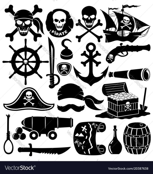 Джек Воробей силуэт