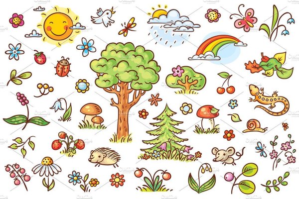 Маленькие наклейки природы