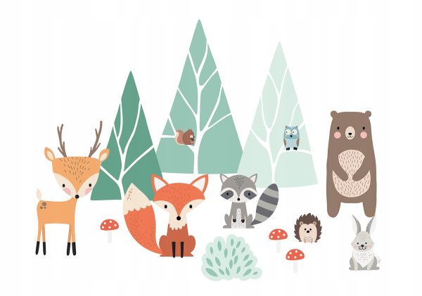 Звери в скандинавском стиле